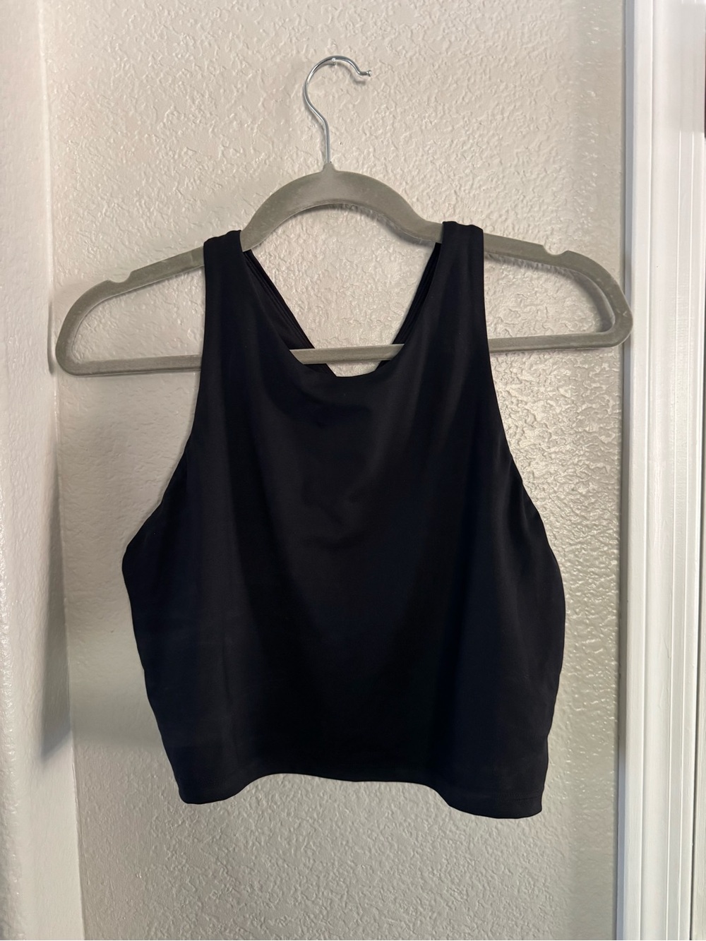 Athleta Black Conscious Crop - High Neck Tank
